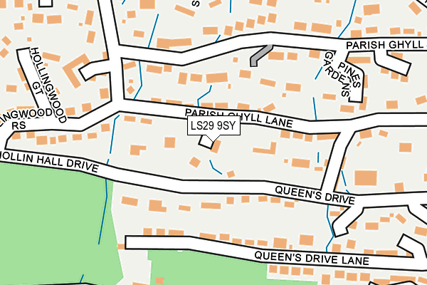 LS29 9SY map - OS OpenMap – Local (Ordnance Survey)