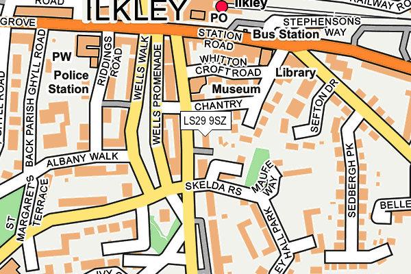 LS29 9SZ map - OS OpenMap – Local (Ordnance Survey)