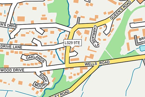 LS29 9TE map - OS OpenMap – Local (Ordnance Survey)