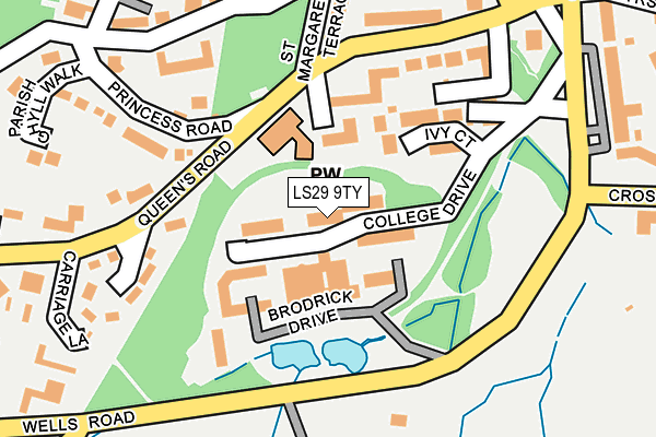 LS29 9TY map - OS OpenMap – Local (Ordnance Survey)
