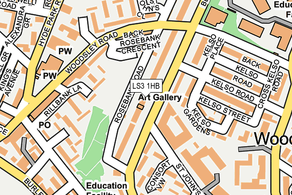 LS3 1HB map - OS OpenMap – Local (Ordnance Survey)