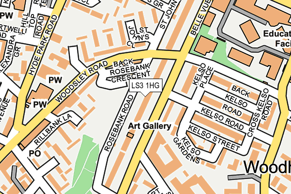 LS3 1HG map - OS OpenMap – Local (Ordnance Survey)
