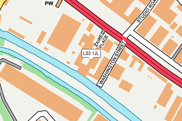 LS3 1JL map - OS OpenMap – Local (Ordnance Survey)