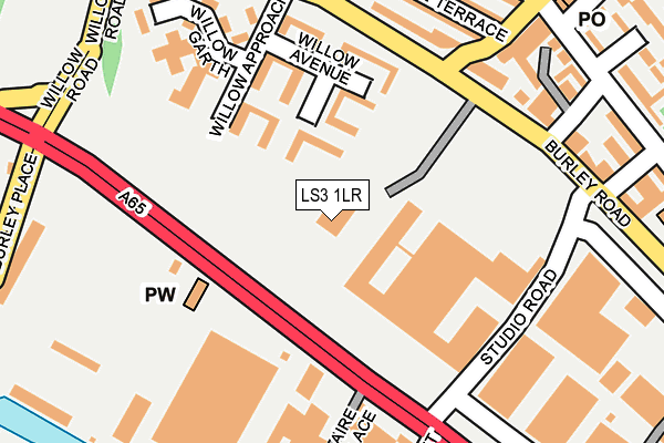 LS3 1LR map - OS OpenMap – Local (Ordnance Survey)