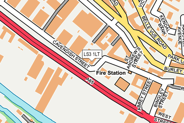 LS3 1LT map - OS OpenMap – Local (Ordnance Survey)