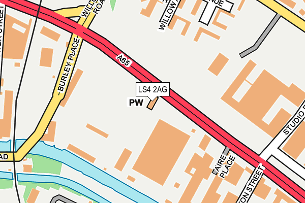 LS4 2AG map - OS OpenMap – Local (Ordnance Survey)