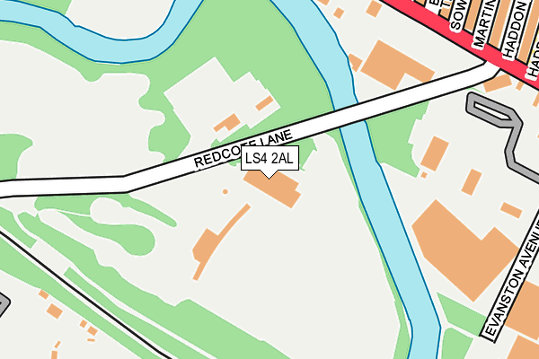 LS4 2AL map - OS OpenMap – Local (Ordnance Survey)