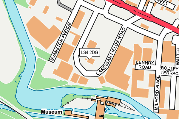 LS4 2DG map - OS OpenMap – Local (Ordnance Survey)