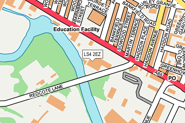 LS4 2EZ map - OS OpenMap – Local (Ordnance Survey)
