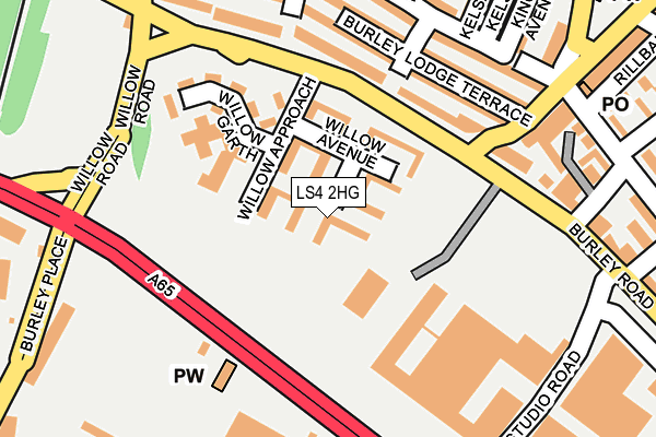 LS4 2HG map - OS OpenMap – Local (Ordnance Survey)