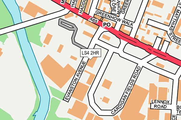 LS4 2HR map - OS OpenMap – Local (Ordnance Survey)