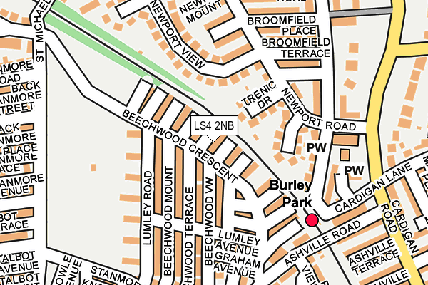 LS4 2NB map - OS OpenMap – Local (Ordnance Survey)