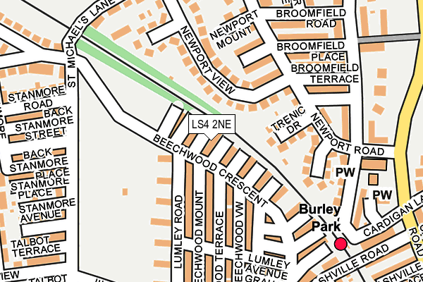 LS4 2NE map - OS OpenMap – Local (Ordnance Survey)