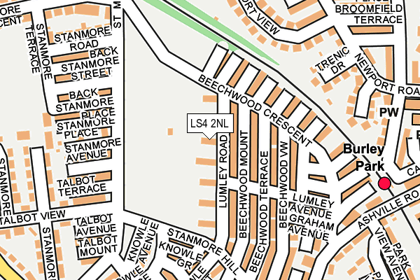 LS4 2NL map - OS OpenMap – Local (Ordnance Survey)