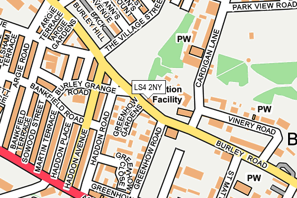 LS4 2NY map - OS OpenMap – Local (Ordnance Survey)