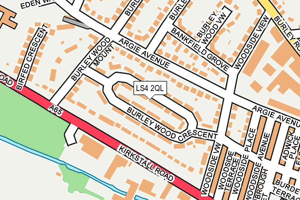 LS4 2QL map - OS OpenMap – Local (Ordnance Survey)
