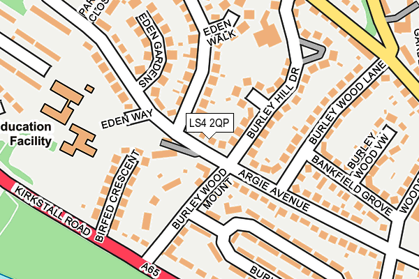 LS4 2QP map - OS OpenMap – Local (Ordnance Survey)