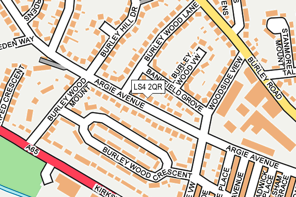 LS4 2QR map - OS OpenMap – Local (Ordnance Survey)