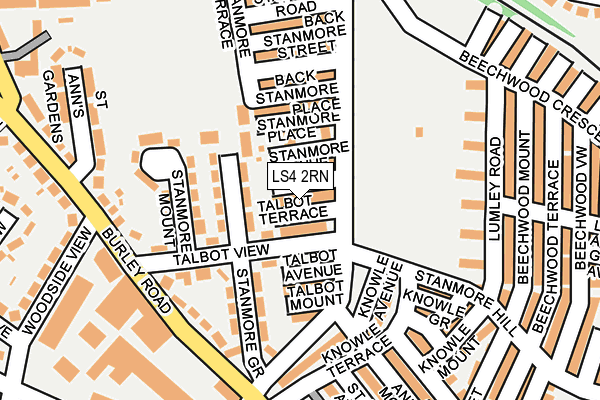 LS4 2RN map - OS OpenMap – Local (Ordnance Survey)