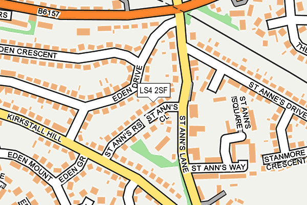 LS4 2SF map - OS OpenMap – Local (Ordnance Survey)