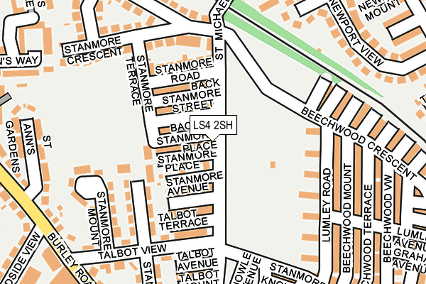 LS4 2SH map - OS OpenMap – Local (Ordnance Survey)