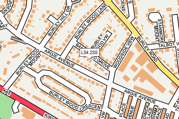 LS4 2SS map - OS OpenMap – Local (Ordnance Survey)