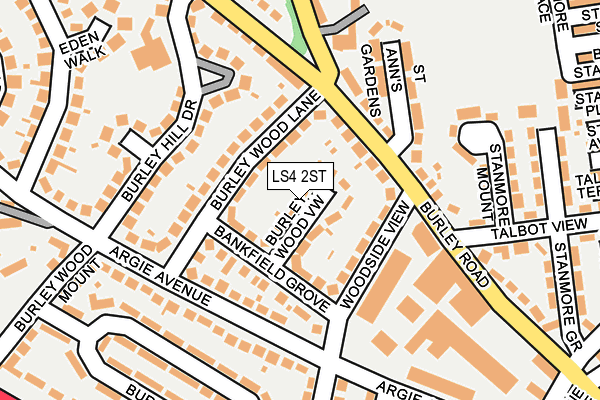 LS4 2ST map - OS OpenMap – Local (Ordnance Survey)