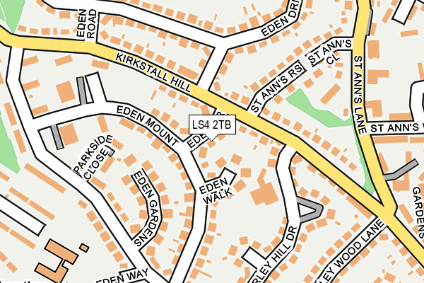 LS4 2TB map - OS OpenMap – Local (Ordnance Survey)