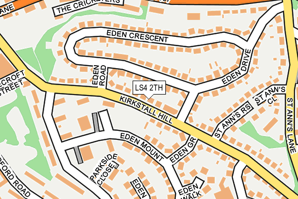 LS4 2TH map - OS OpenMap – Local (Ordnance Survey)