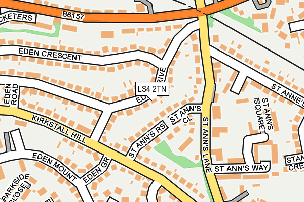 LS4 2TN map - OS OpenMap – Local (Ordnance Survey)