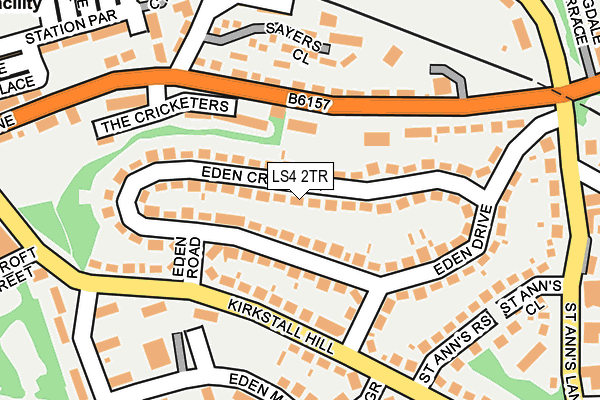 LS4 2TR map - OS OpenMap – Local (Ordnance Survey)