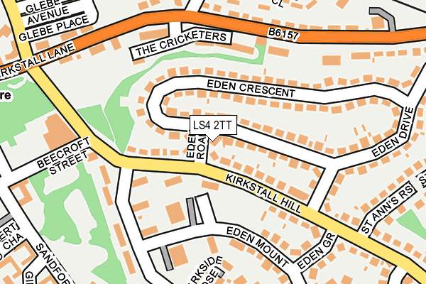 LS4 2TT map - OS OpenMap – Local (Ordnance Survey)