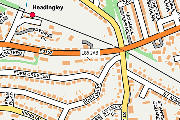 LS5 2AB map - OS OpenMap – Local (Ordnance Survey)