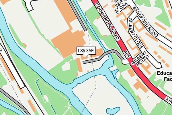 LS5 3AE map - OS OpenMap – Local (Ordnance Survey)
