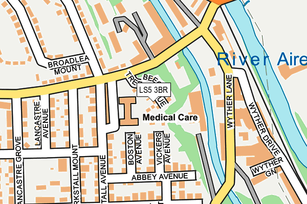 LS5 3BR map - OS OpenMap – Local (Ordnance Survey)