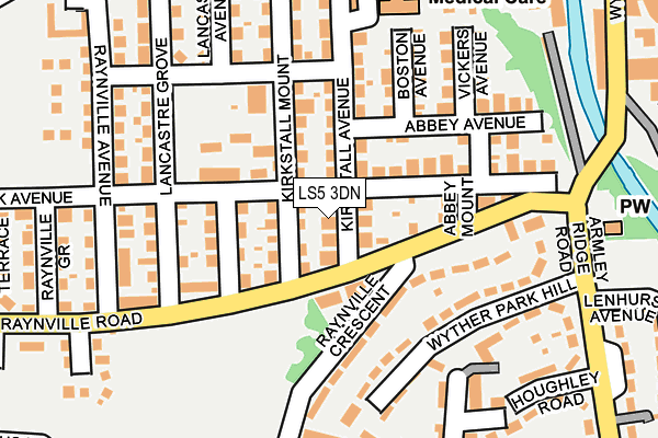 LS5 3DN map - OS OpenMap – Local (Ordnance Survey)
