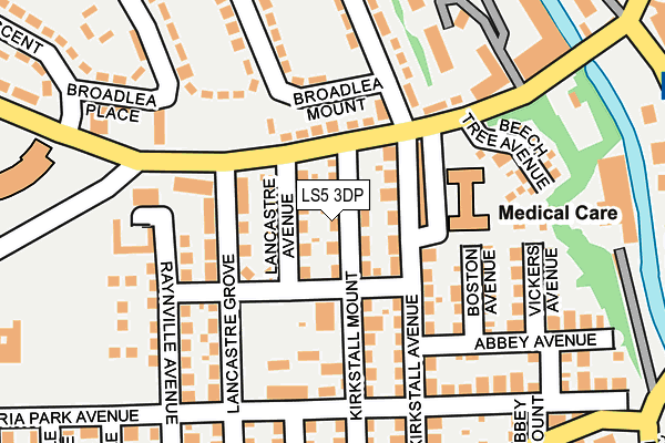 LS5 3DP map - OS OpenMap – Local (Ordnance Survey)
