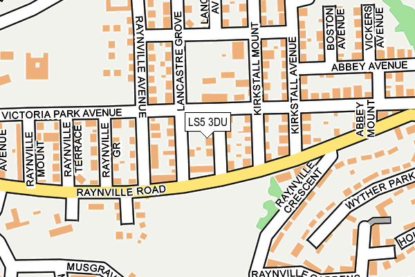 LS5 3DU map - OS OpenMap – Local (Ordnance Survey)