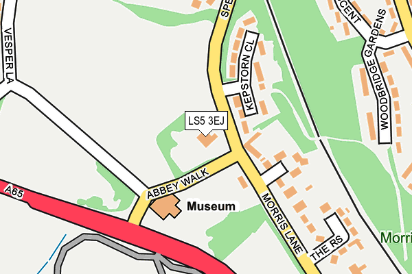 LS5 3EJ map - OS OpenMap – Local (Ordnance Survey)