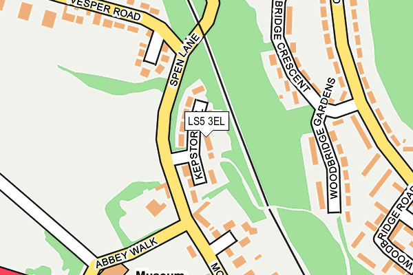 LS5 3EL map - OS OpenMap – Local (Ordnance Survey)