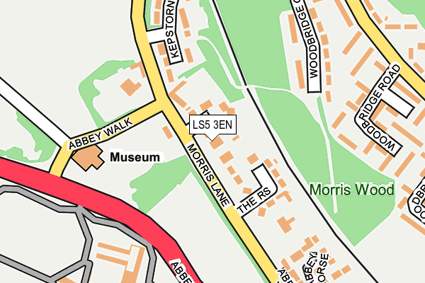 LS5 3EN map - OS OpenMap – Local (Ordnance Survey)