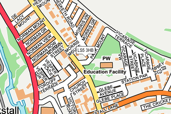 LS5 3HB map - OS OpenMap – Local (Ordnance Survey)