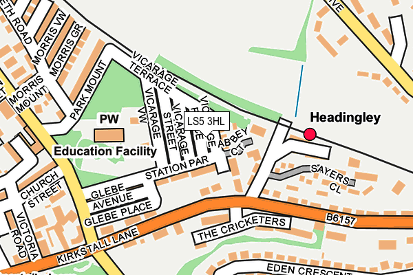 LS5 3HL map - OS OpenMap – Local (Ordnance Survey)