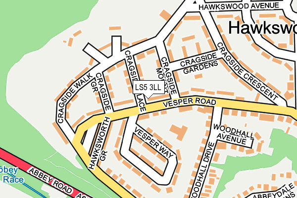 LS5 3LL map - OS OpenMap – Local (Ordnance Survey)