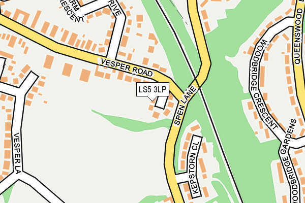 LS5 3LP map - OS OpenMap – Local (Ordnance Survey)