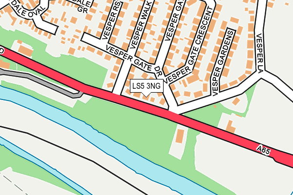 LS5 3NG map - OS OpenMap – Local (Ordnance Survey)