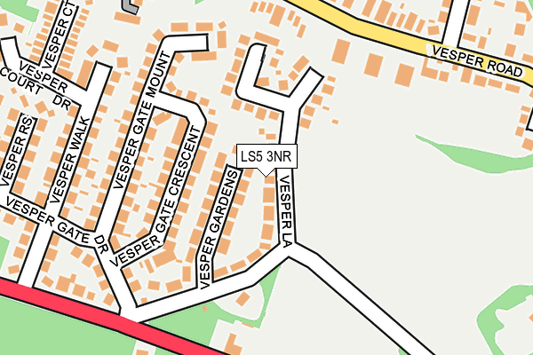 LS5 3NR map - OS OpenMap – Local (Ordnance Survey)