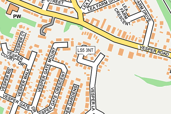 LS5 3NT map - OS OpenMap – Local (Ordnance Survey)