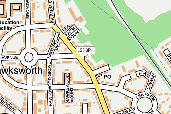 LS5 3PH map - OS OpenMap – Local (Ordnance Survey)