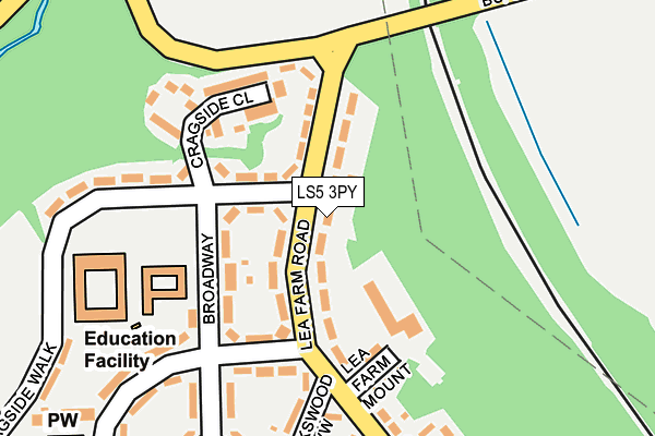 LS5 3PY map - OS OpenMap – Local (Ordnance Survey)